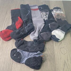 (7) Pairs Smartwool Assorted Men's Socks Collection Size Large - 1296